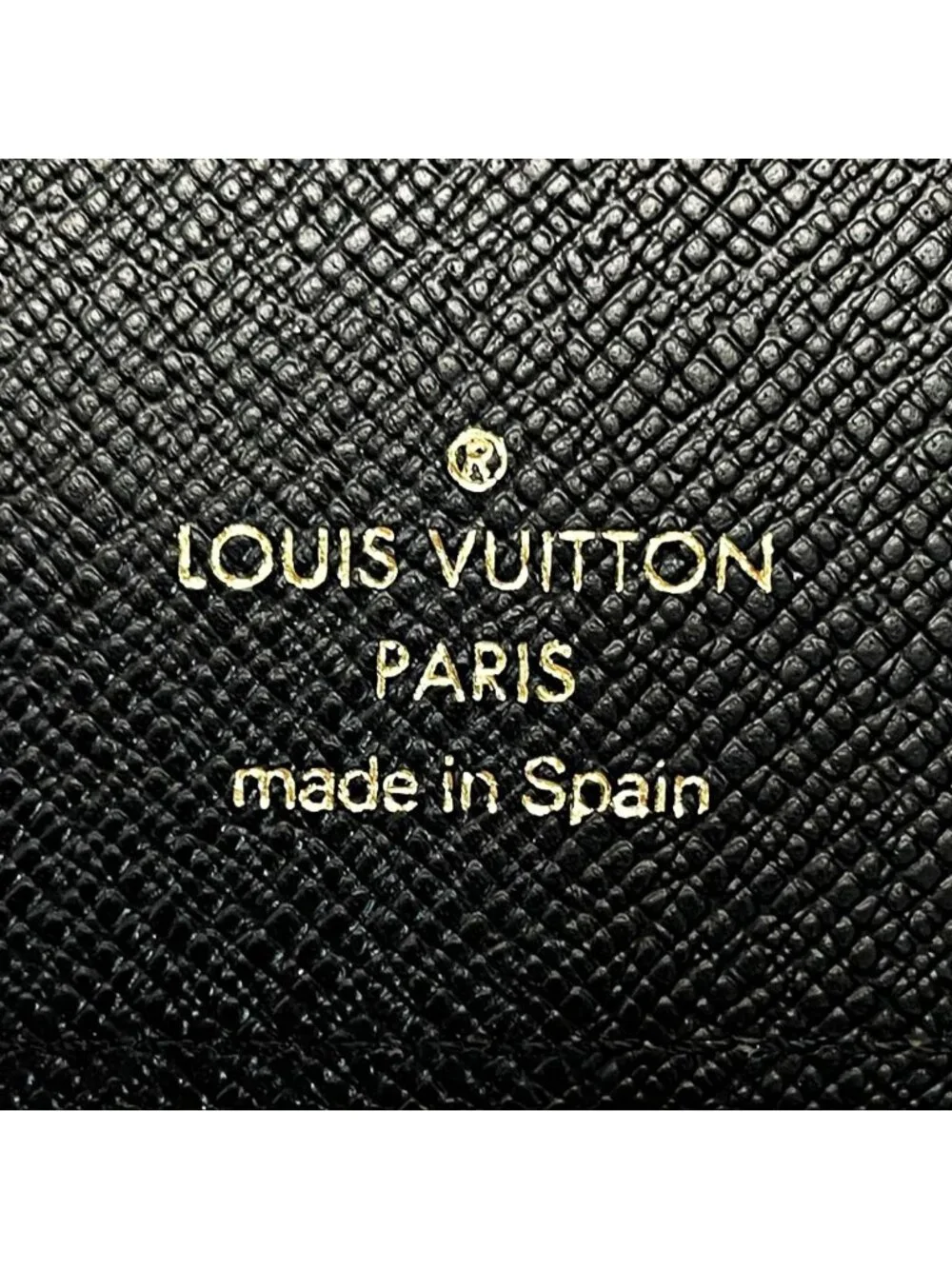 Louis Vuitton Epi Agenda PM Black Notebook Cover Gold Hardware